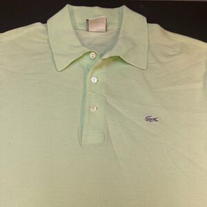 Vintage LACOSTE knit Polo Shirt Sz Mens 5 Green - US L